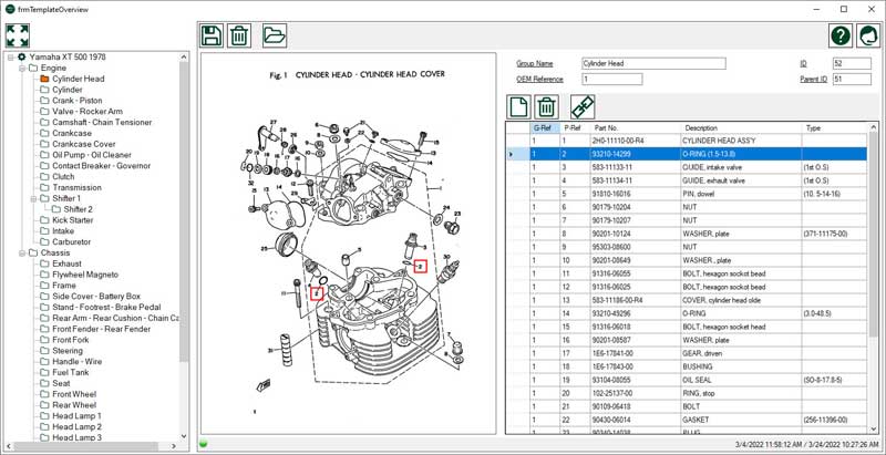 Easy Classics Parts List Manager